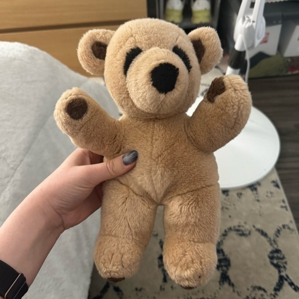 Vintage 1978 KinderGund Teddy Bear Made in Korea Beige Tan Plush 12"